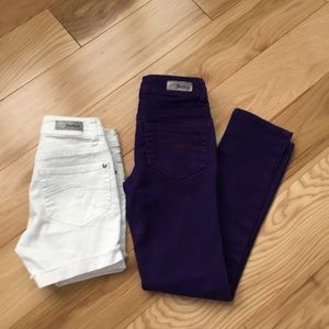 Justice Size 8 Lot Jeans Shorts